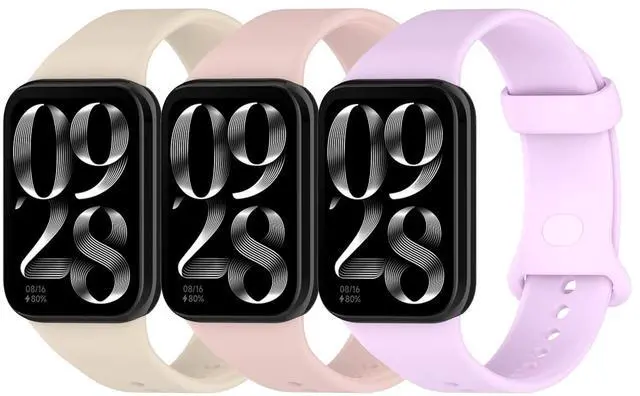 Main image of Straps for Xiaomi Mi Smart Band 8Pro 9Pro 10Pro and Redmi Watch 4 5 6, Silicone Watch Bands for Men Women