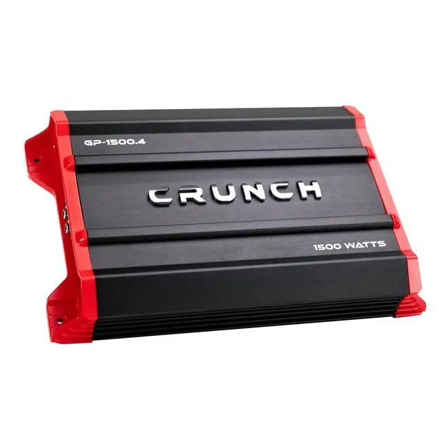 Alt view image 2 of 6 - Bundle: (1) Crunch GP-1500.4 1500 Watt 4-Channel Car Stereo Amplifier Amp Bundle with (1) Rockville RWK42 4 Gauge 4 Chan Car Amp Wiring Installation Wire Kit (2) RCA's (2 Items)