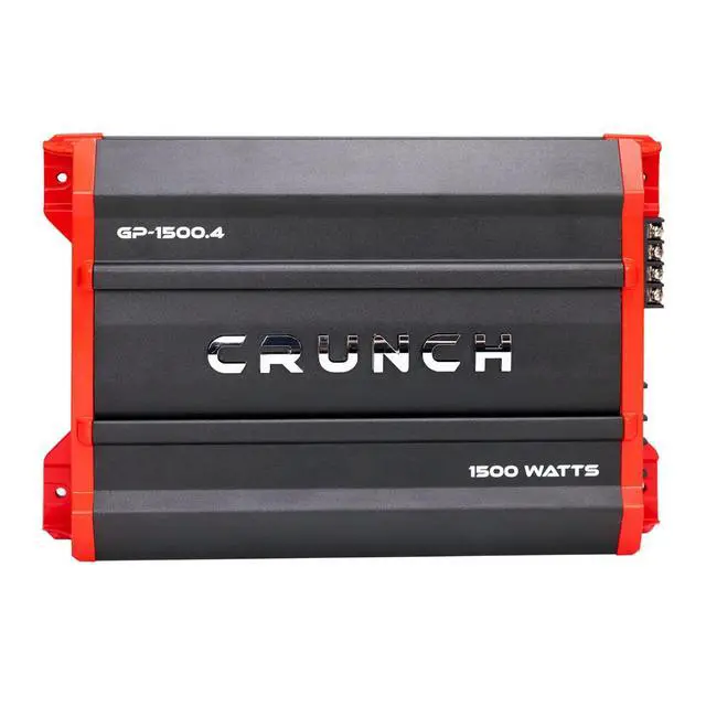 Alt view image 3 of 6 - Bundle: (1) Crunch GP-1500.4 1500 Watt 4-Channel Car Stereo Amplifier Amp Bundle with (1) Rockville RWK42 4 Gauge 4 Chan Car Amp Wiring Installation Wire Kit (2) RCA's (2 Items)
