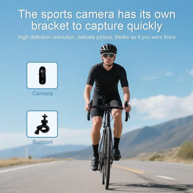 Alt view image 4 of 6 - 1080P Mini WIFI Action Camera: 128G Thumb Portable Body Worn Camera Wearable Video Recorder with 360° Rotatable Magnetic Clip Easy to Use Pet Walks Outdoor Activities Cycling Travel Outdoor Adventure