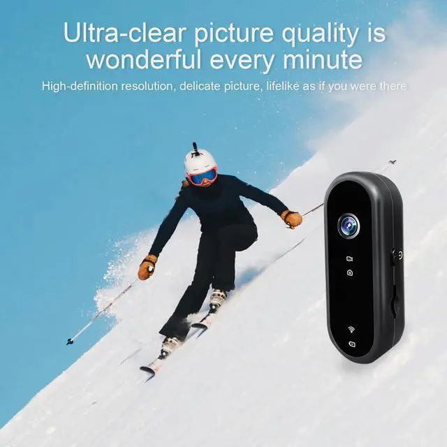 Alt view image 5 of 6 - 1080P Mini WIFI Action Camera: 128G Thumb Portable Body Worn Camera Wearable Video Recorder with 360° Rotatable Magnetic Clip Easy to Use Pet Walks Outdoor Activities Cycling Travel Outdoor Adventure