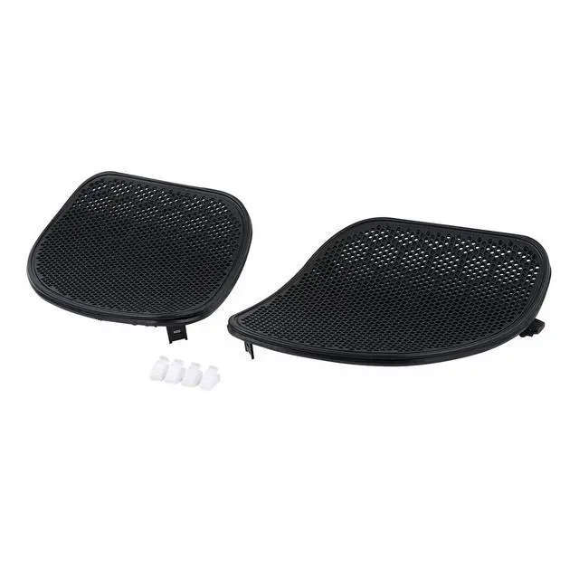 Alt view image 6 of 6 - Black Trim Mesh Front Fairing Speaker Grilles Covers Fit for Harley Road Glide 15-20
