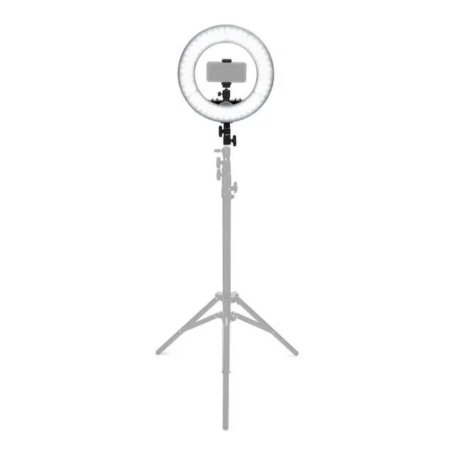 Alt view image 4 of 6 - SOL Sphere 13-Inch LED Ring Light Kit | Dimmable Continuous Lighting - Smartphone Holder