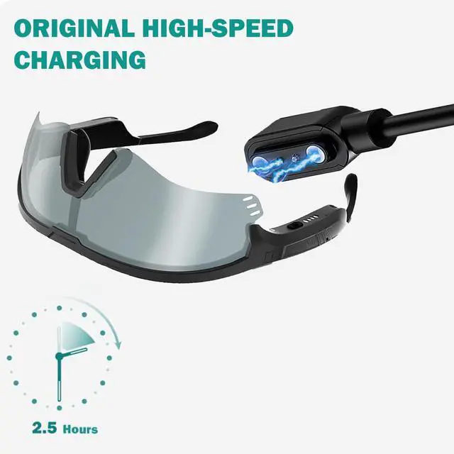 Alt view image 4 of 5 - Compatible with ALZOVOZ Smart Glasses Charger, Magnetic USB Charging Cable Replacement Compatible for ALZOVOZ Bluetooth Audio Glasses