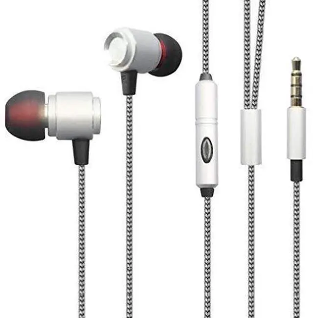 Main image of Premium Sound Quality Wired Headset Metal Earbuds Earphones Microphone for Amazon Kindle, DX, Fire, Fire HD 6, HD 7 8 10 - Fire HD 8.9, HD8, HD10, Kids Edition - Kindle Fire HDX, HDX 7, HDX 8.9