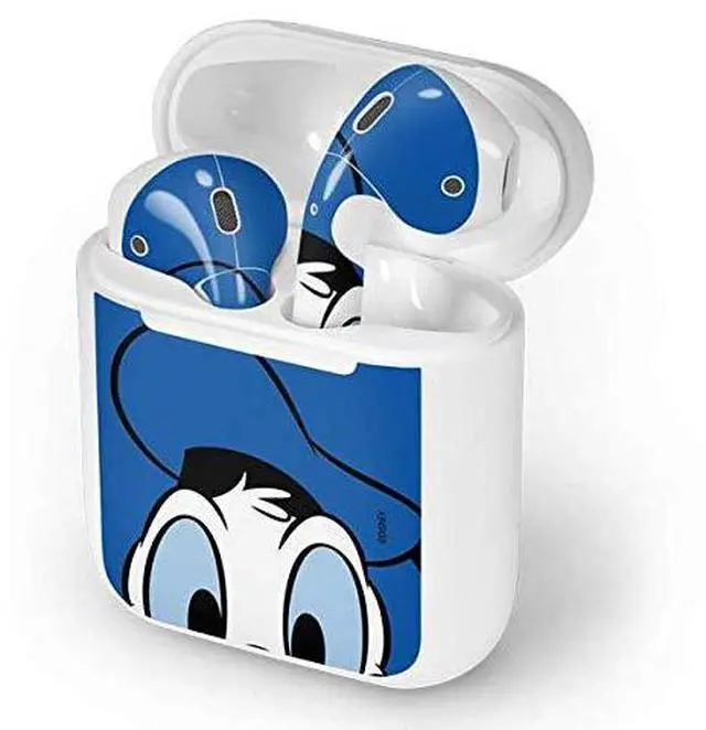 Alt view image 4 of 4 - Decal Audio Skin Compatible with Apple AirPods - Officially Licensed Disney Friends Donald Duck Up Close Design