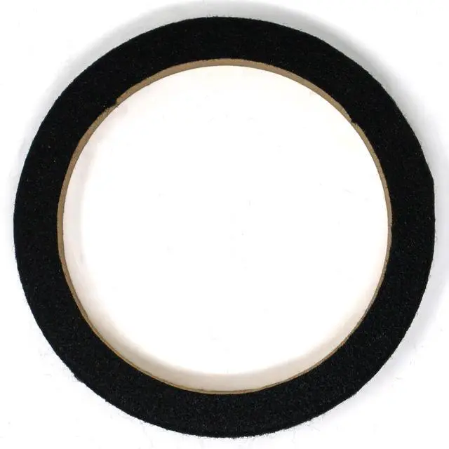 Alt view image 2 of 6 - 4 Pair 8" MDF Wood Speaker Mounting Spacer Rings Black Carpet Car Audio