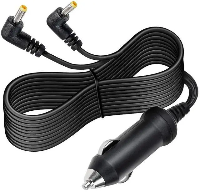 Main image of Car 2 Two Output Adapter for Mustek PL408HM PL-408HM PL408H PL-408H 8 inch Widescreen Portable DVD Player Auto Vehicle Boat RV Camper Cigarette Lighter Plug Charger Mains PSU