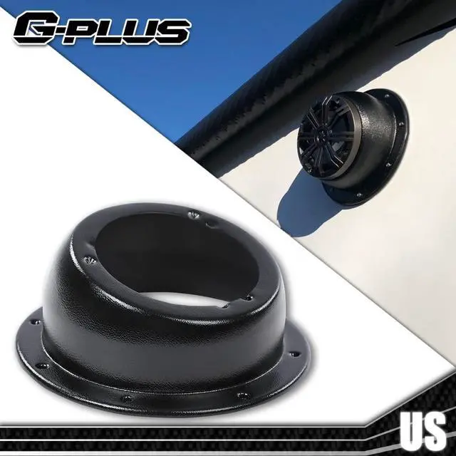 Alt view image 2 of 6 - Angled Speaker Enclosures Boxes Pods Mount Door Kick Panel Rear Deck 6.5"