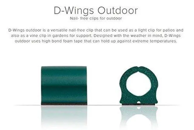 Alt view image 2 of 4 - D-Wings Cord Clip Organizer Combo Kit, 30-Piece (5x 6pc Packs) | Green