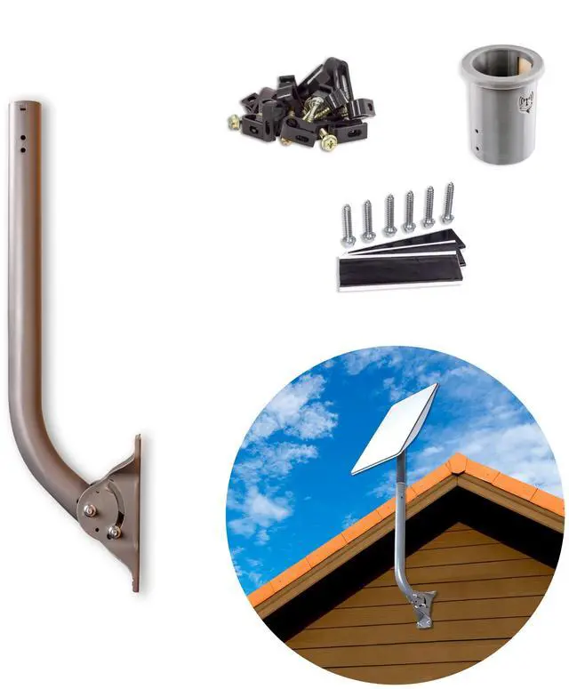 Main image of J-Pipe Antenna Mount Universal Mast Mounting Kit 39 inches Long