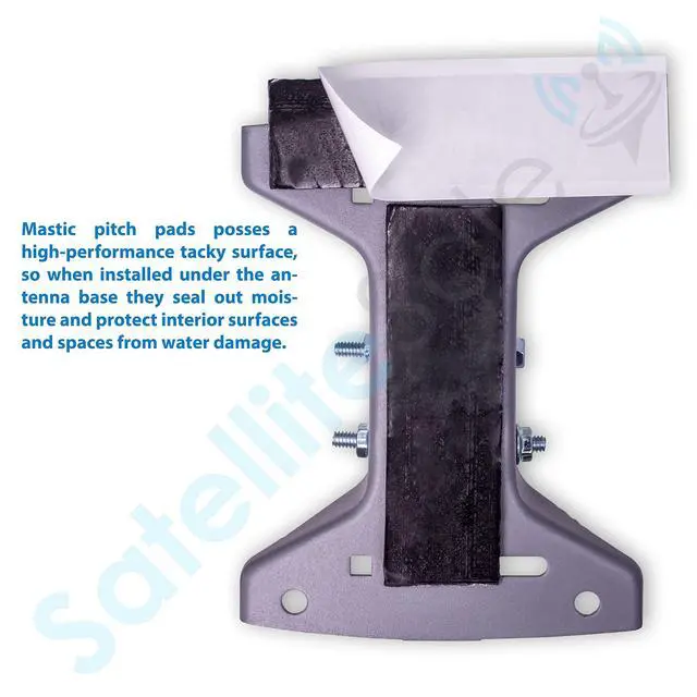 Alt view image 5 of 6 - J-Pipe Antenna Mount Universal Mast Mounting Kit 39 inches Long
