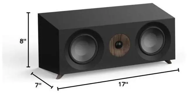 Alt view image 6 of 6 - Studio Series S 81 Center Channel Speaker (Black) | 120W center channel with WaveGuide and magnetic grille for dialogue, surround sound and movies