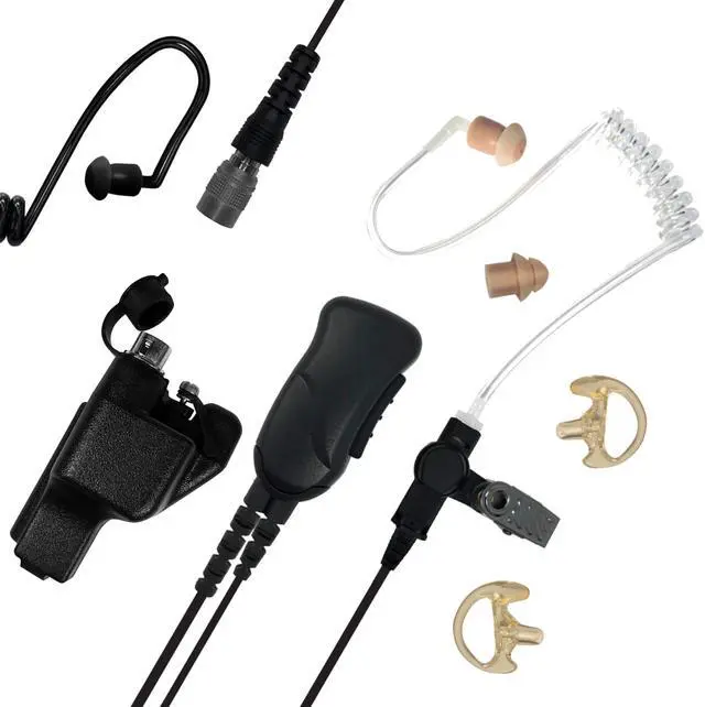 Main image of Quick Disconnect Police Lapel Mic, Compatible with Motorola XTS5000 XTS3000 XTS2500 and XTS1500 Radios, Law Enforcement Earpiece Headset