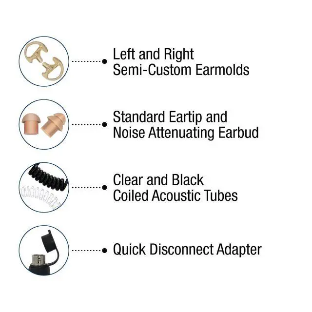 Alt view image 4 of 6 - Quick Disconnect Police Lapel Mic, Compatible with Motorola XTS5000 XTS3000 XTS2500 and XTS1500 Radios, Law Enforcement Earpiece Headset