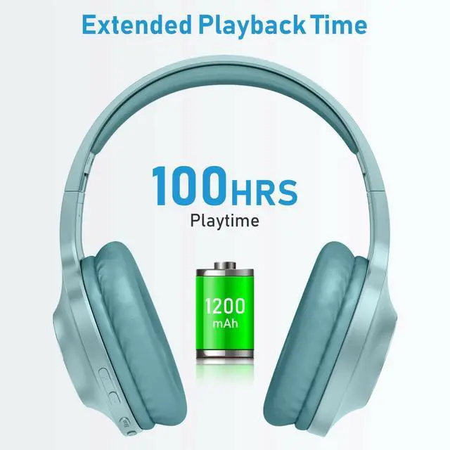 Alt view image 2 of 6 - Wireless Headphones Foldable Headset Compatible with Samsung Galaxy A56 5G/A36 5G/A26 5G, w Mic Hands-Free Earphones Earbuds Over Ear