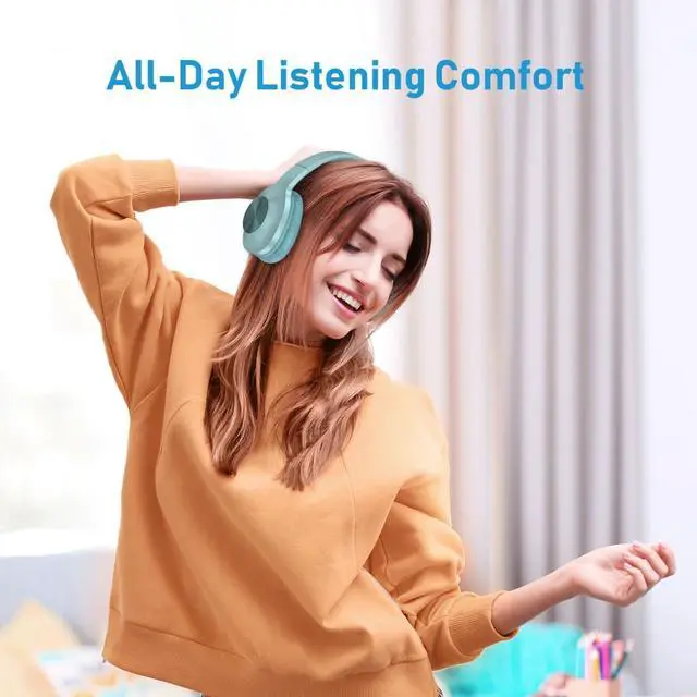 Alt view image 6 of 6 - Wireless Headphones Foldable Headset Compatible with Samsung Galaxy A56 5G/A36 5G/A26 5G, w Mic Hands-Free Earphones Earbuds Over Ear