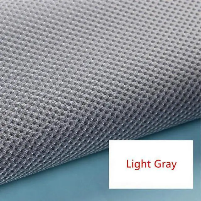 Alt view image 2 of 3 - 1MX1.6M Breathable Speaker Mesh Cloth Dustproof Soundproof Net Handmade DIY Upholstery Cloth Radio Acoustic Protective Cloth (Light Gray)