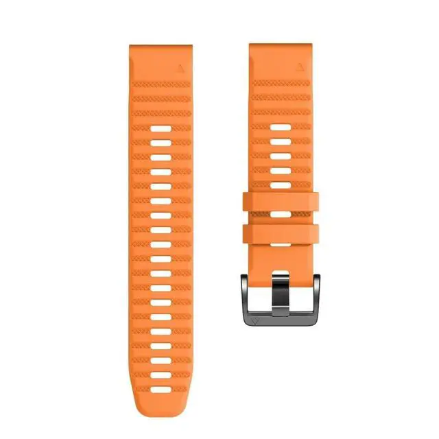 Main image of for Garmin Watch Bands 22mm Width Soft Silicone Replacement Band Dedicated Watch Strap for Garmin Fenix 7/Fenix 5/Fenix 6/Fenix 5 Plus/Fenix 6 Pro/Forerunner 935 945 (Color: Orange, Size: 22mm)