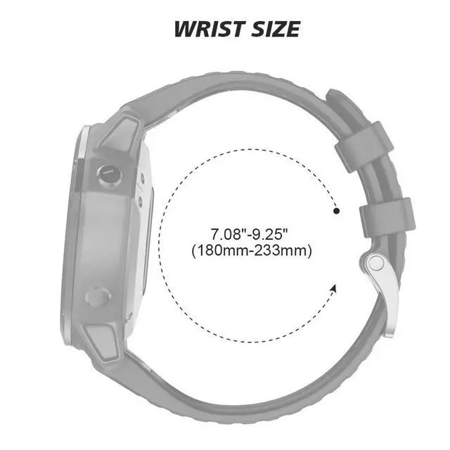 Alt view image 6 of 6 - for Garmin Watch Bands 22mm Width Soft Silicone Replacement Band Dedicated Watch Strap for Garmin Fenix 7/Fenix 5/Fenix 6/Fenix 5 Plus/Fenix 6 Pro/Forerunner 935 945 (Color: Orange, Size: 22mm)