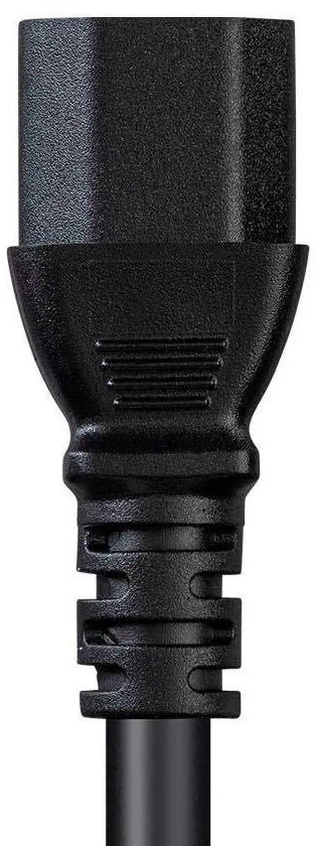 Alt view image 6 of 6 - Heavy Duty Computer Power Cord - 10 Feet - Black | IEC 60320 C13 to IEC 60320 C20, 12AWG, 15A, SJTW, 100-250V