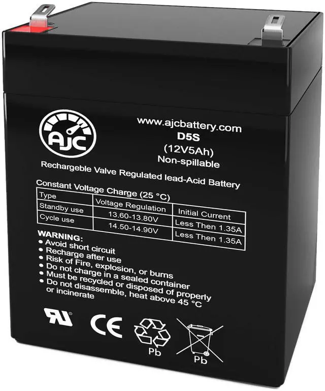 Main image of Battery Compatible with Ademco VISTA 20SE 12V 5Ah Alarm Battery