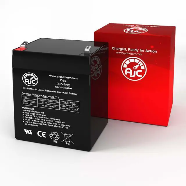 Alt view image 2 of 5 - Battery Compatible with Ademco VISTA 20SE 12V 5Ah Alarm Battery