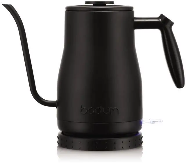 Main image of 34oz Bistro Gooseneck Electric Water Kettle, Pour Over Coffee & Tea, Stainless Steel, Matte Black