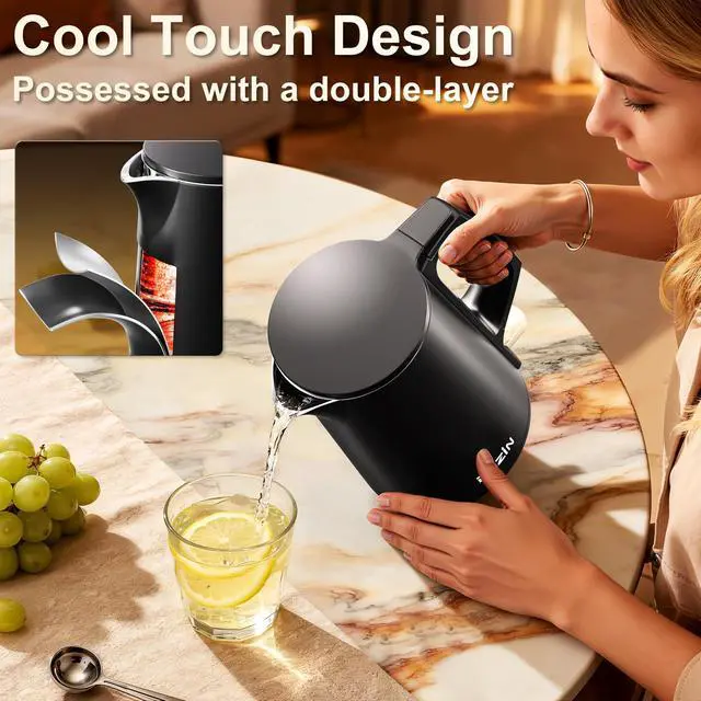 Alt view image 4 of 7 - 0.8L Small Electric Kettle, Stainless Steel Portable Travel Kettle