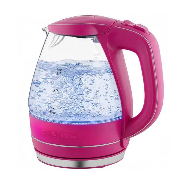 Main image of 1.5L Glass Electric Kettle Water Boiler, Pink KG83F