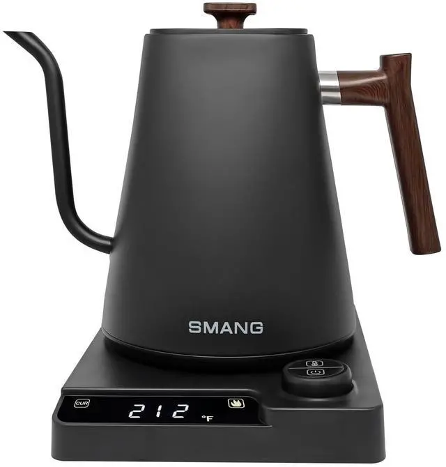 Main image of Electric Kettles, Gooseneck Electric Kettle, ±1 Temperature Control, for Pour Over Coffee and Tea, 304 Stainless Steel Inner, BPA-Free, Quick Heating Electric Kettles for Boiling Water, 1L Black