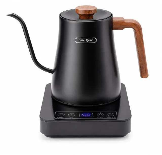 Main image of Gooseneck Electric Kettle 0.8 L, Temp Control, Keep Warm, Black