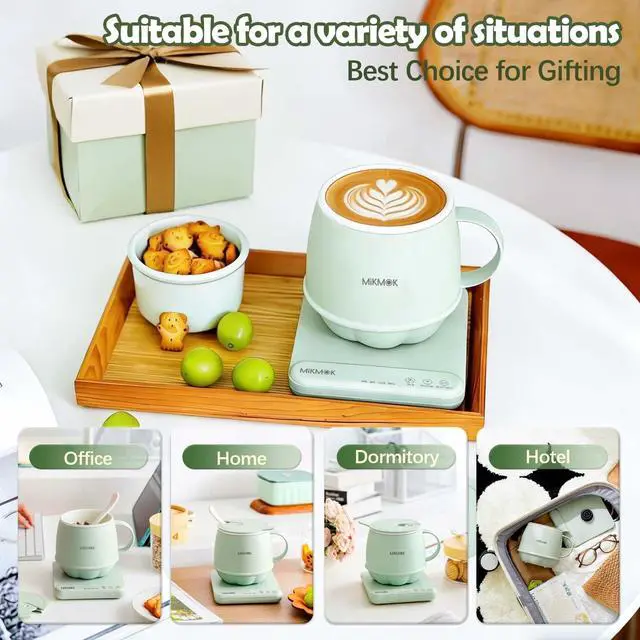Alt view image 3 of 7 - Desk Electric Mug 400ML, 300W Fast Boiling Kettle & Portable Water Warmer
