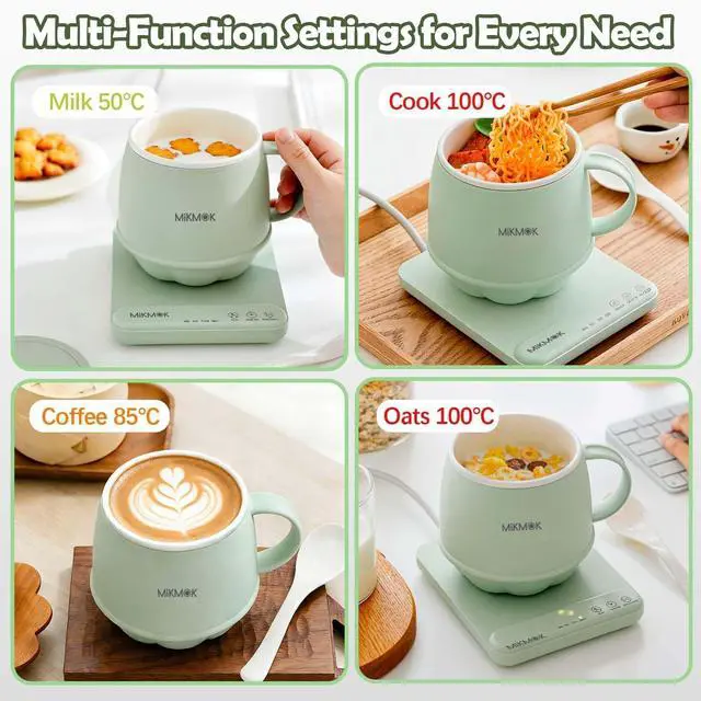 Alt view image 4 of 7 - Desk Electric Mug 400ML, 300W Fast Boiling Kettle & Portable Water Warmer
