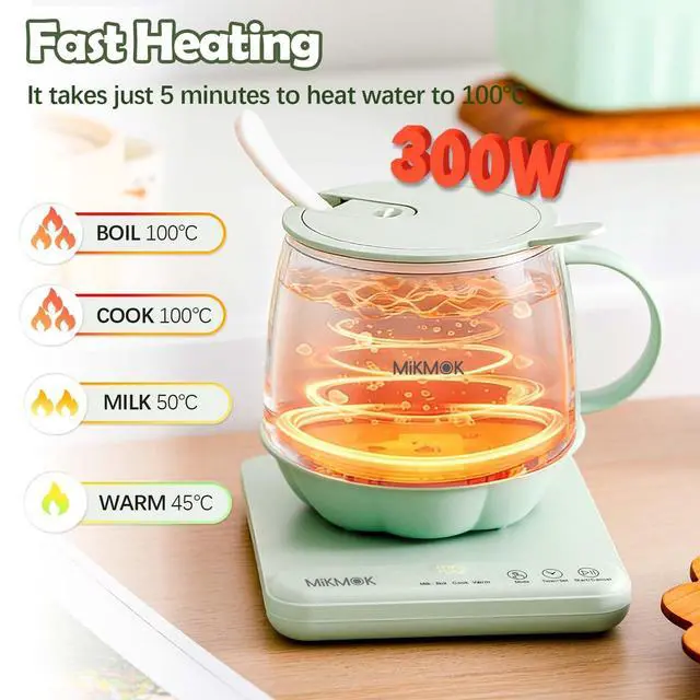 Alt view image 2 of 7 - Desk Electric Mug 400ML, 300W Fast Boiling Kettle & Portable Water Warmer