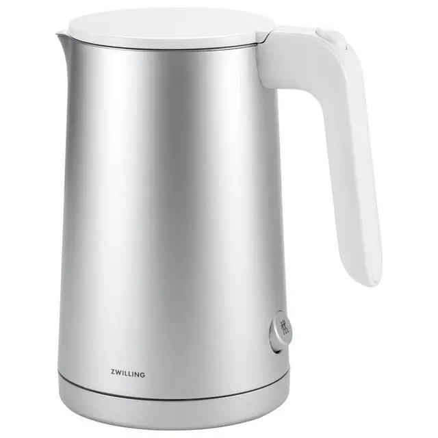Alt view image 7 of 7 - Enfinigy Cool Touch 1-Liter Electric Kettle, Cordless Tea Kettle & Hot Water - Silver