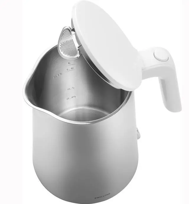 Alt view image 6 of 7 - Enfinigy Cool Touch 1-Liter Electric Kettle, Cordless Tea Kettle & Hot Water - Silver