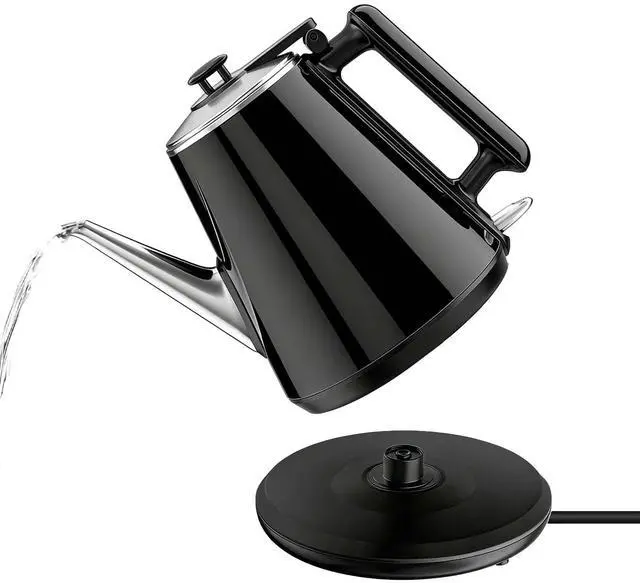 Main image of Small Gooseneck Electric Kettle 0.9L, 1000W 304 Stainless Steel