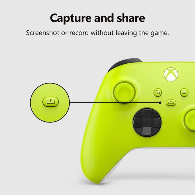 Alt view image 4 of 7 - Wireless Gaming Controller | Electric Volt | Consoles, PCs, TVs, mobile, and more | Textured Grip | Wireless, Bluetooth, USB-C Connectivity