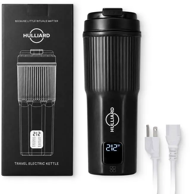 Main image of Travel Electric Kettle, 450ml, Real-Time LED Display, Dual Voltage, SUS316