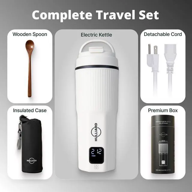 Alt view image 2 of 7 - Travel Electric Kettle, 450ml, Dual Voltage, 316 Stainless Steel