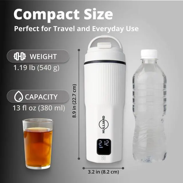Alt view image 6 of 7 - Travel Electric Kettle, 450ml, Dual Voltage, 316 Stainless Steel