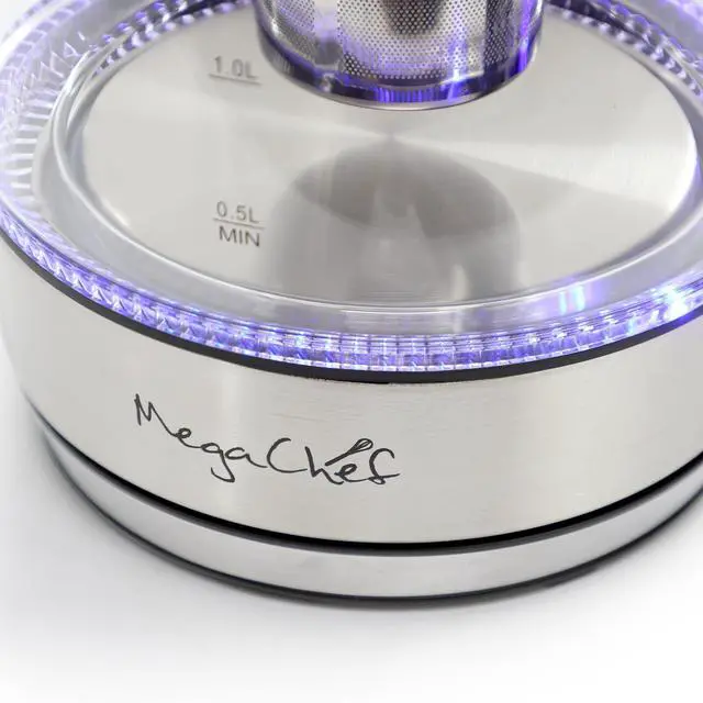 Alt view image 2 of 7 - Electric Watter Boiler/Tea Kettle (Glass, Silver, 1.8 Liter)