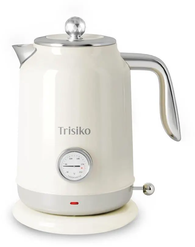 Main image of ® Electric Kettle with Thermometer, 1.7L / 57 oz White Electric Tea Kettle, 1200W Hot Water Kettle with Auto Shutoff, Boil-Dry Protection, 360-degree Cordless Base for Coffee and Tea