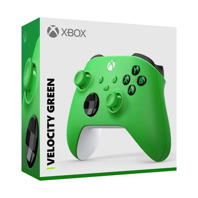 Alt view image 7 of 7 - Wireless Gaming Controller | Velocity Green | Consoles, PCs, TVs, mobile, and more | Textured Grip | Wireless, Bluetooth, USB-C Connectivity