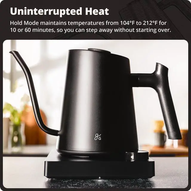 Alt view image 2 of 7 - Gooseneck Electric Kettle, 1200W Temperature Control, 0.8L
