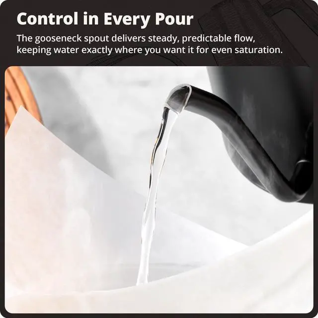 Alt view image 3 of 7 - Gooseneck Electric Kettle, 1200W Temperature Control, 0.8L