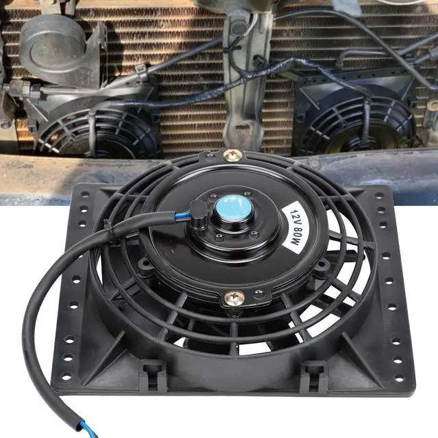 Alt view image 3 of 7 - 6 Inch Slim 650CFM Radiator Cooling Fans Universal Slim Pull Push 12V 80W