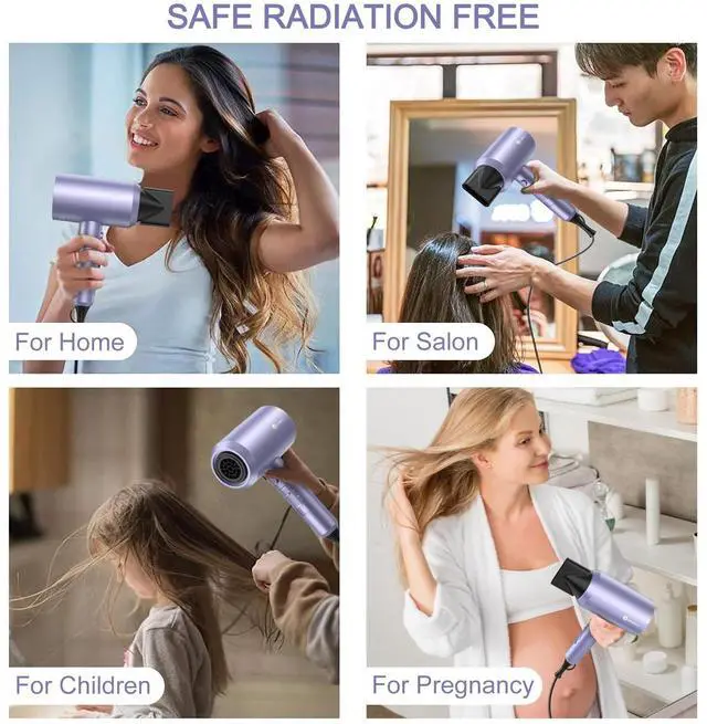Alt view image 7 of 7 - Professional Ionic Hair Dryer, Lavender