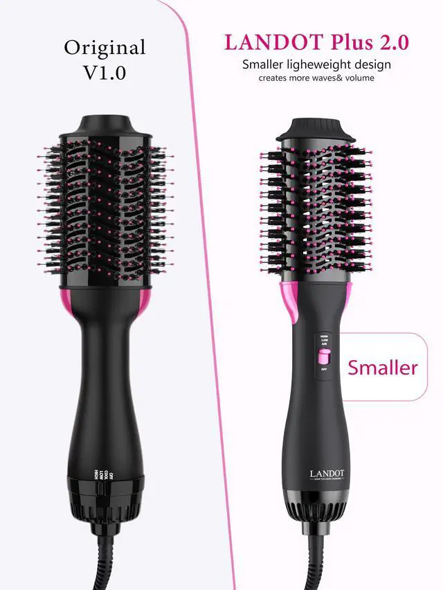 Alt view image 5 of 7 - Hair Blow Dryer Brush - 60mm Hot Air Brush for Volumizing & Smooth Blowouts